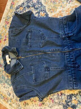 Denim Flare Jumpsuit Juniors Medium